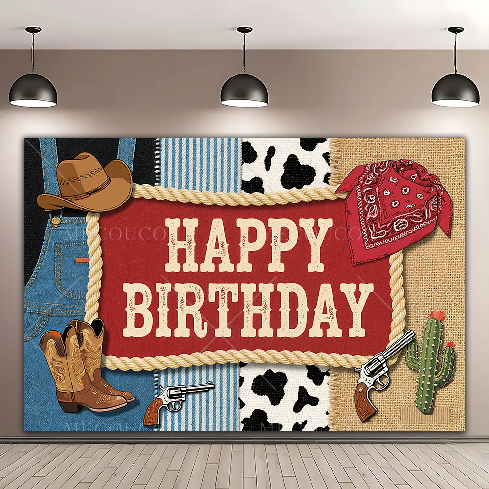 

Pink Girl Western Cowboy Theme Birthday Background Horse Boot Hat Horseshoe Decoration Children Party Baby Shower Photo Backdrop