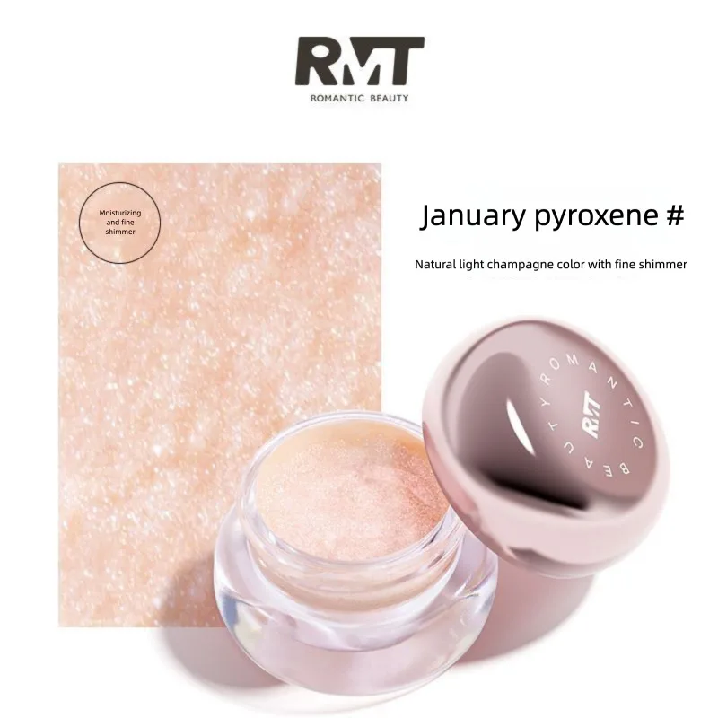 RMT Luo Xiaoman Iridescent Crystal Jelly Highlighter Fine Shimmer Contouring Brightening Flashing Pure Desire Travel Makeup New
