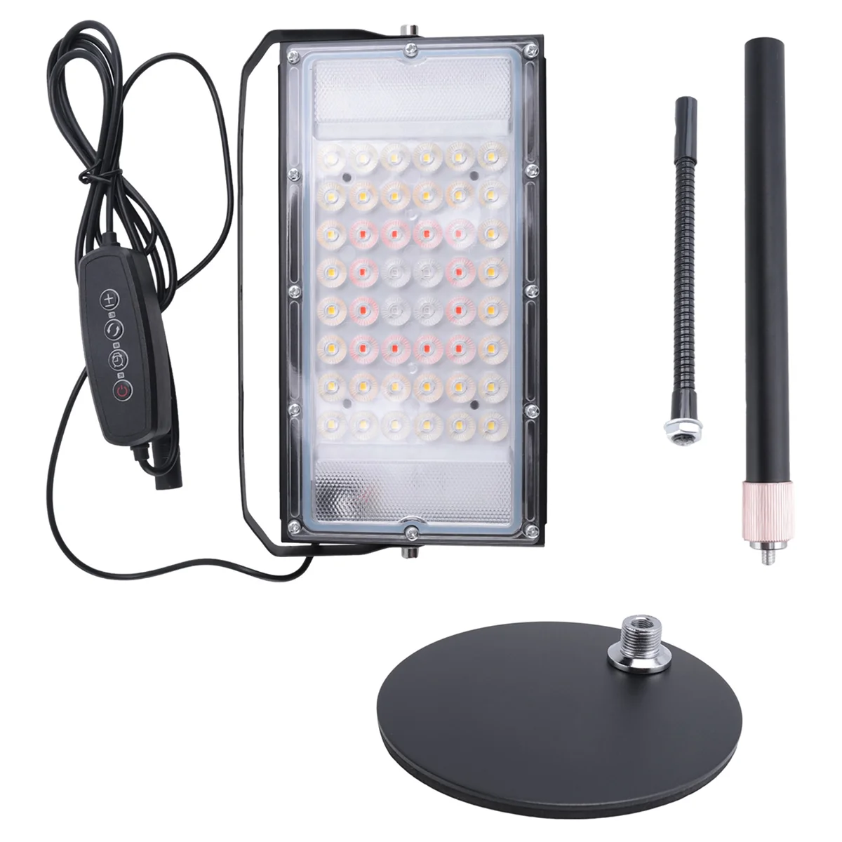 ABKO-Table Top Grow Light 200W, Desk Grow Lights for Indoor Plants, UV-IR Full Spectrum Plant Growing Lamp Height Adjustable