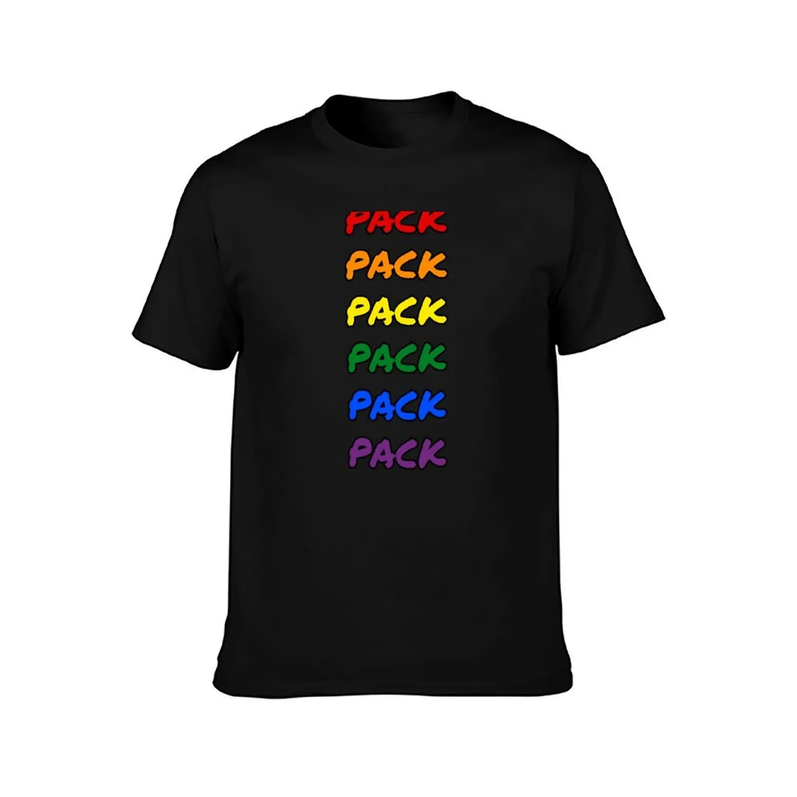 packpackpack Rainbow T-Shirt Work Outdoor Short Sleeve Tee
