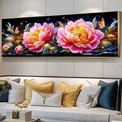 11CT 9CT Flowers Embroidery DIY Chinese Style Printed Kits Cross Stitch Thread Needlework Sets Home Decor Crafts