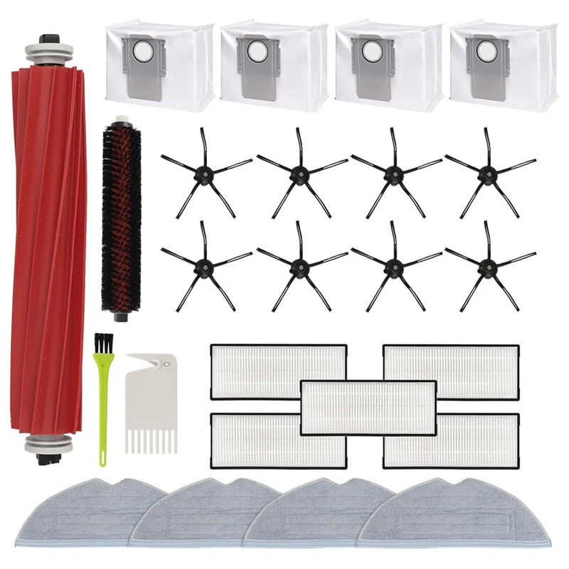 

Для Roborock S7 Maxv Ultra/ S7 Max Ultra Запчасти для робота-пылесоса основная щетка Hepa фильтр тряпка для швабры пылесборники
