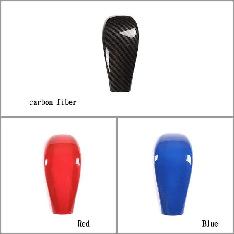 For Ford Everest Endeavor Ranger Wildtrak T6 T7 Pickup 15-18 ABS Carbon Fiber Car Shift Knob Decorator Cover Car Accessories