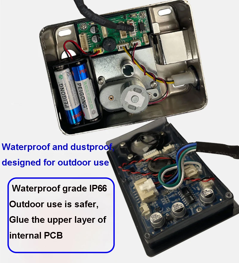 Imagem -04 - Tuya Wifi Impressão Digital Cartão Magnético Senha Chave de Desbloqueio Remoto Pátio Apartamento ao ar Livre à Prova Impermeável Água Fechadura da Porta Inteligente Ip68