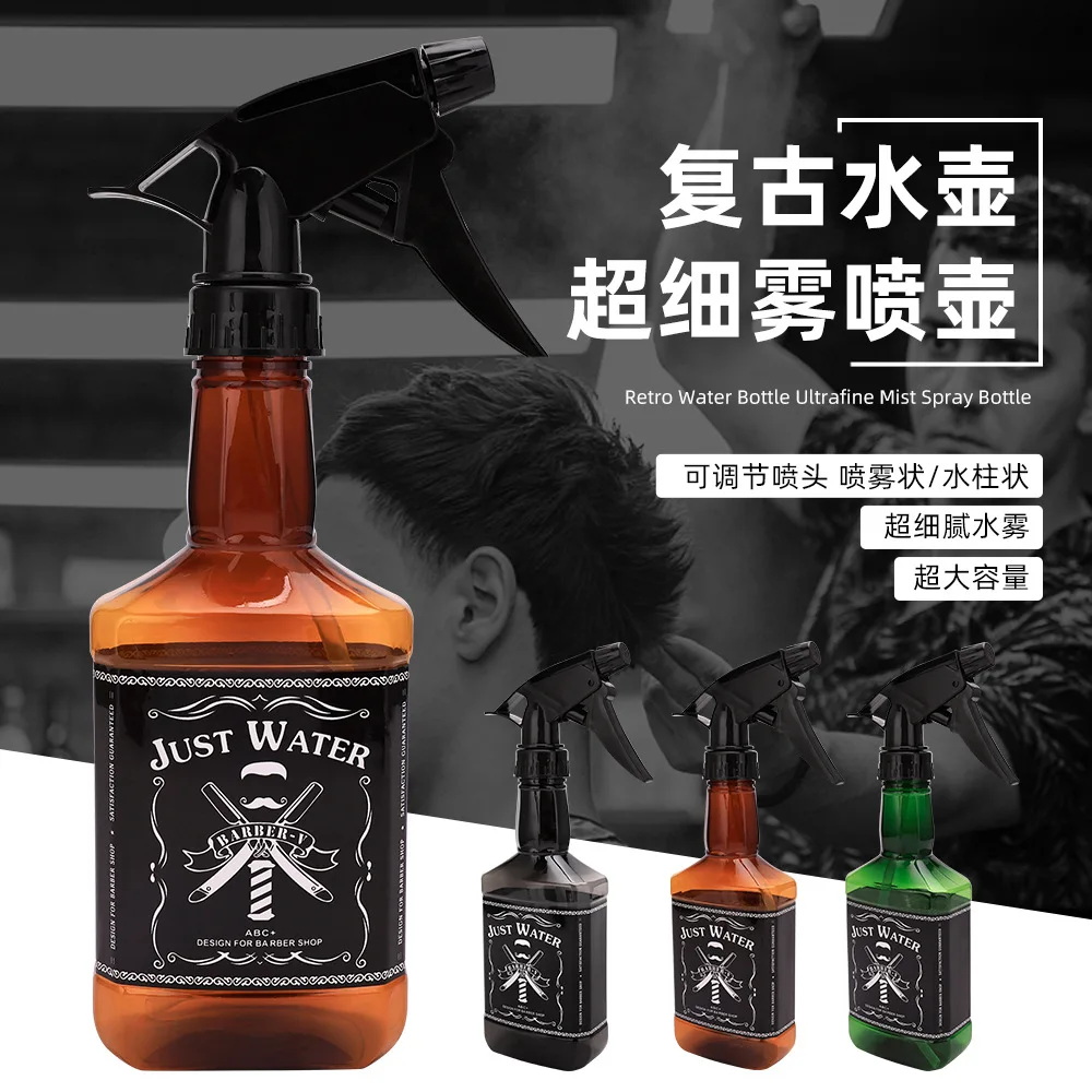 300ML Hairdressing Spray Bottle Empty Refillable Hair Plant Mist Bottle Salon Barber Continuous Water Sprayer Hair Care Tools