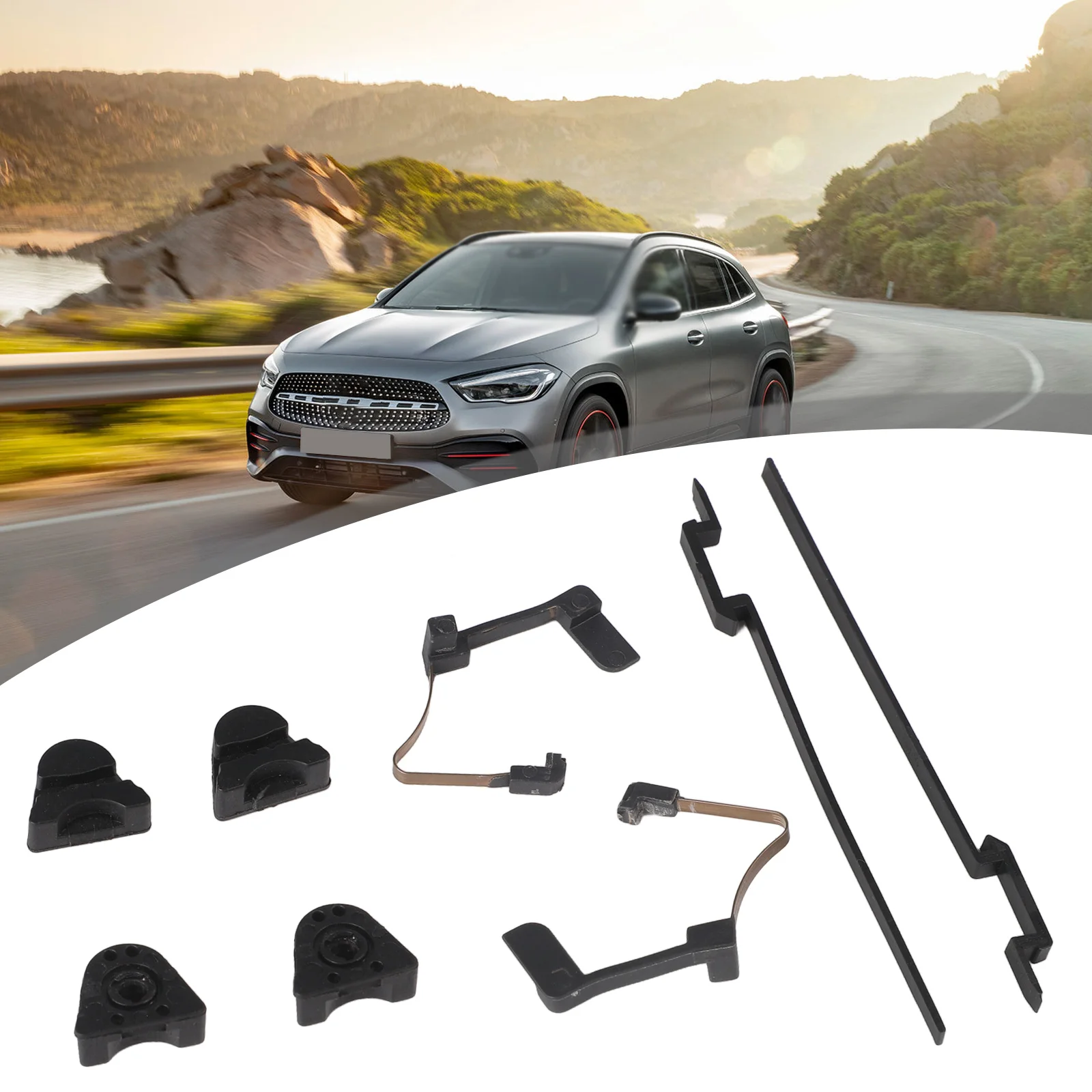 10 Piece Panoramic Slider Repair Kit for Mercedes Models For CLA for A for C E Series Fits Various Model Numbers Including For
