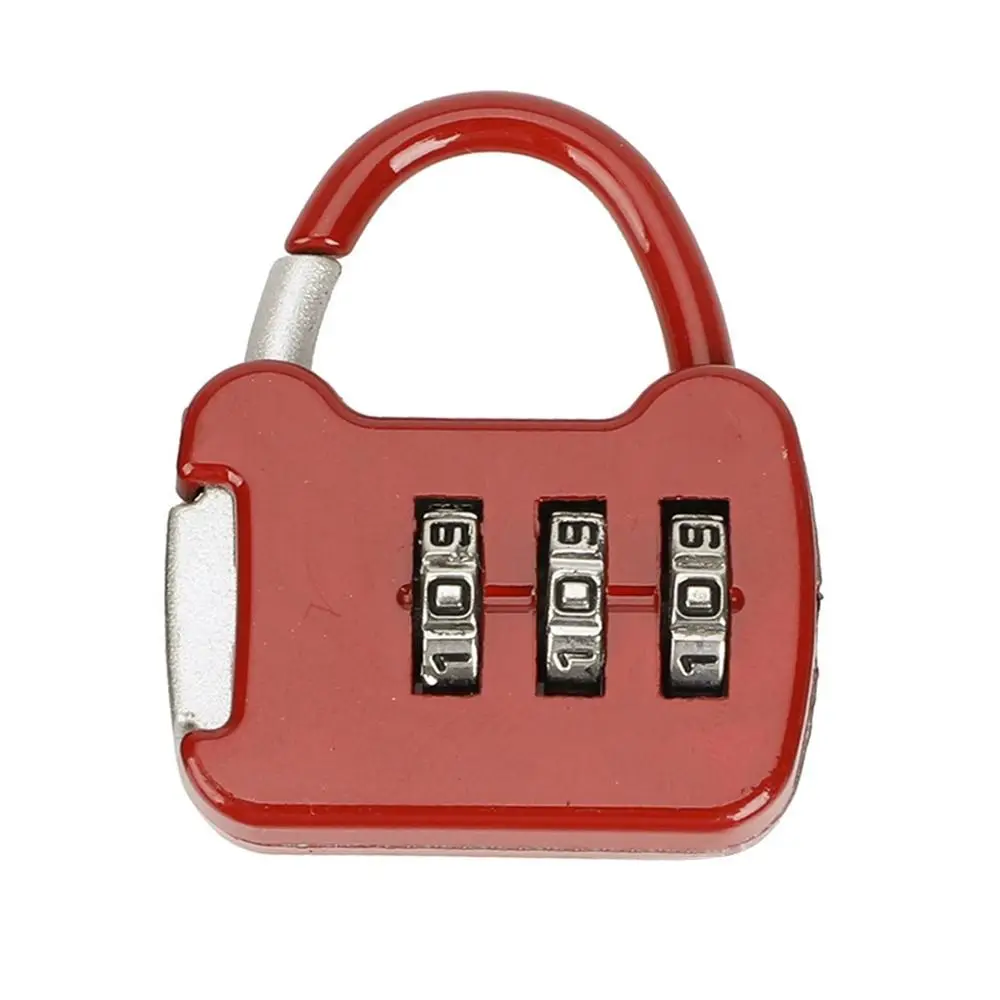 Portable Travel Combination Lock Backpack Zipper Lock Password Lock Luggage Padlock Dormitory Cabinet  Lock