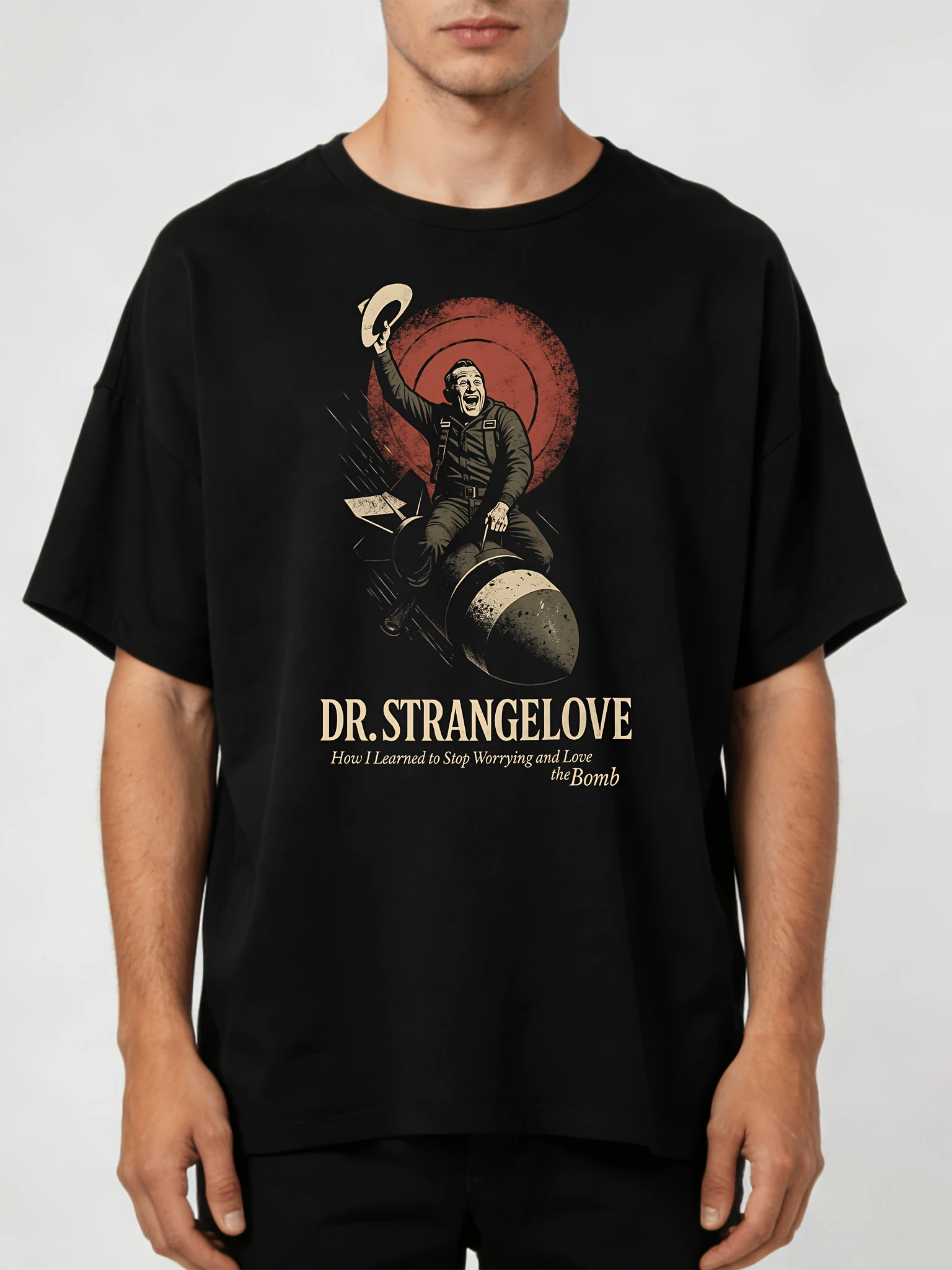 Retro Doctor Who T-shirt, Retro Cold War movie T-shirt, Conan Douglas political T-shirt, filmmaker, round neck T-shirt
