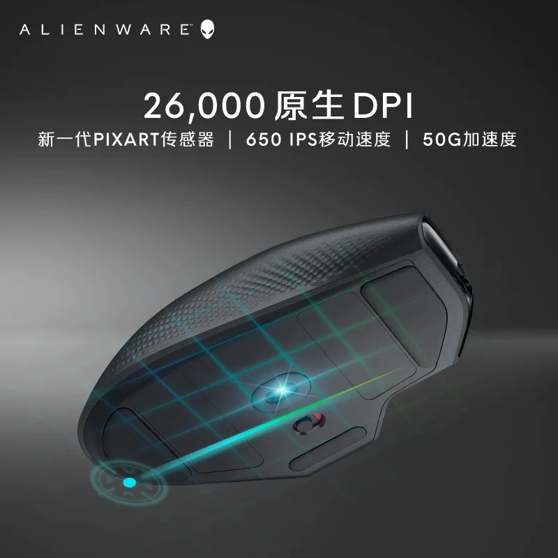 Imagem -04 - Alienware-mouse High-end sem Fio Bluetooth de Três Modos Aw620m Aw720m