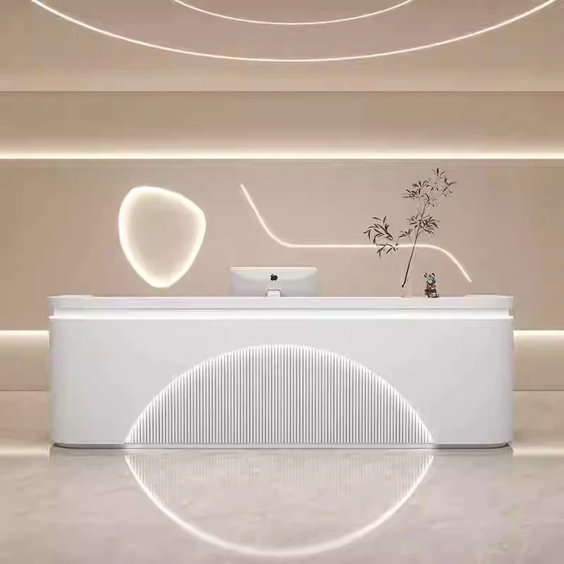 Simple Modern Reception Desks Lacquer Art Dance Training Reception Desks Institute Office Furniture Banco Reception ZY40JDT