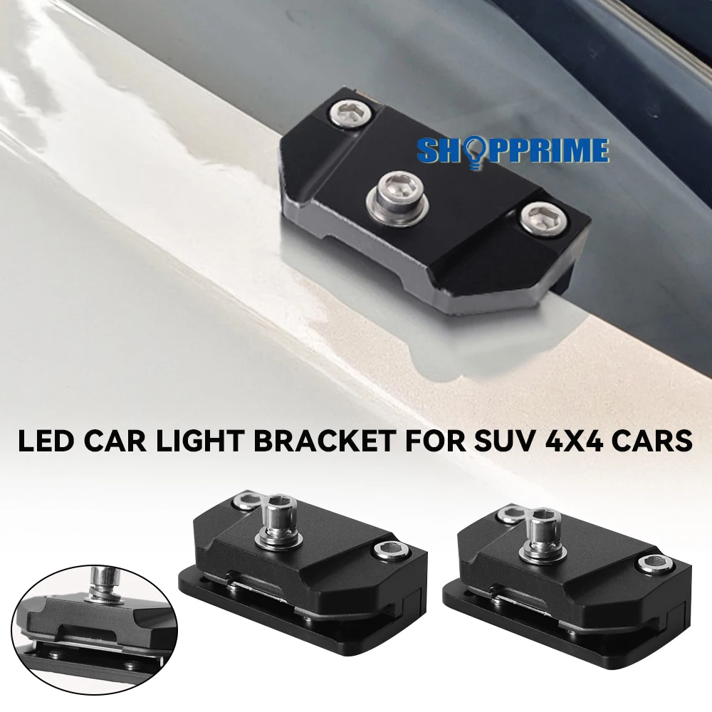 Universal Fit Hood Mount Light Brackets LED Work Light Clamp Driving Light Mount Holder For Truck SUV Off Road Car Accessories