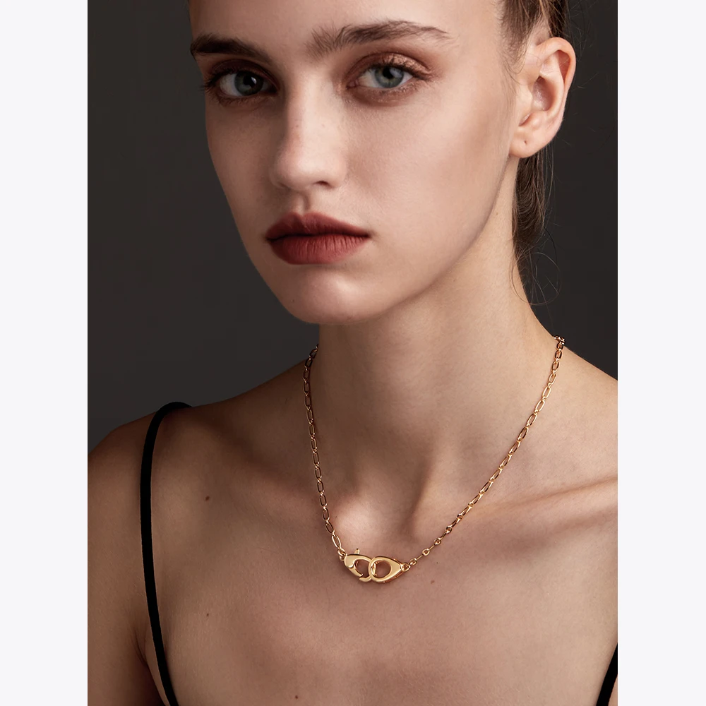 ENFASHION Para Mujer Lobster Clasp Necklace For Women Necklaces 18K Gold Plated Fashion Jewelry Eye Catchy Collares Gifts P21325