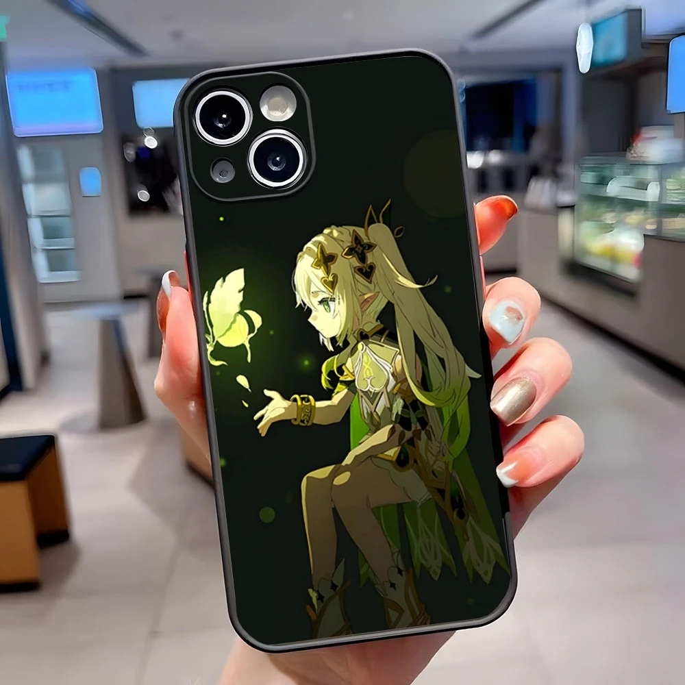 Genshin Imapct Nahida Phone Case For IPhone 15 Pro Max 14 Pro 13 11 12 Mini Xs X Xr 7 8 Plus Se Matte Translucent Back Cover