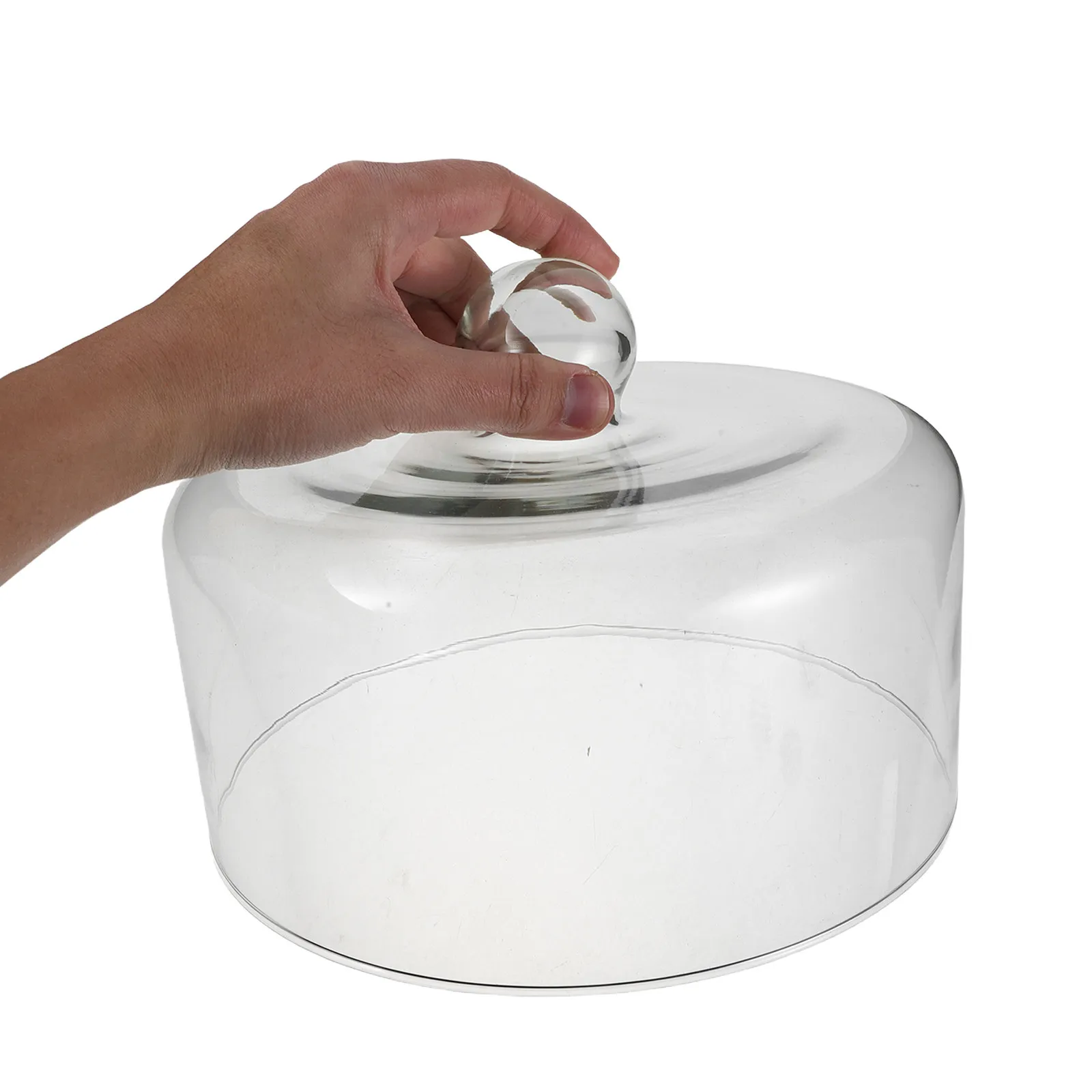 

Tall Glass Microwave Splatter Cover for Food 11 Dia 7.5 H Protective Lid Easy Grip Handle Microwave Oven Plate Cover Splatter