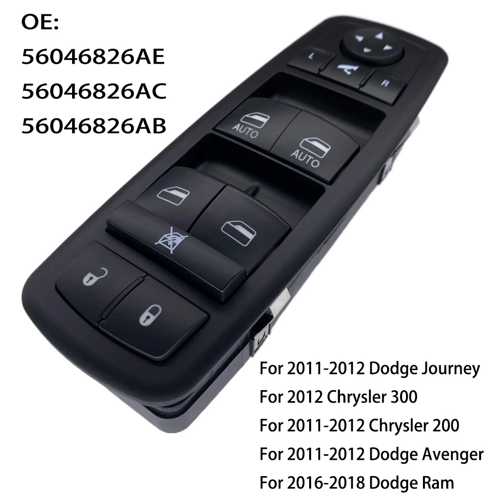 

Car Accessories 56046826AE for Ram 1500 2500 3500 Dodge Journey Avenger Chrysler 200 300 Electric Window Control Switch Parts