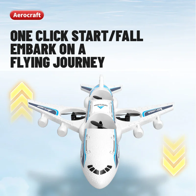 Avion RC en mousse UAV, avion aérien Intelligent 3D Fiilp 2.4G, hélicoptère télécommandé, Drone, jouets pour enfants, noël