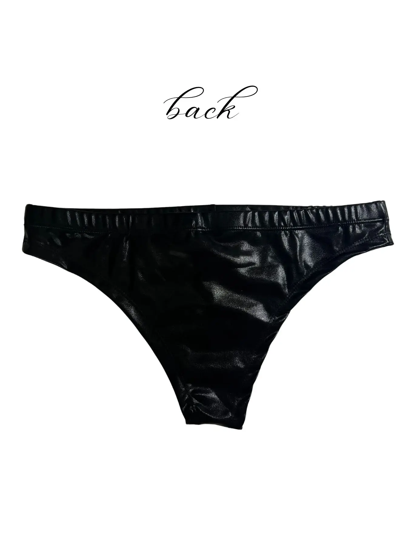 1Pc Men's PU Leather Triangle Underwear, Sexy Triangle Underwear, Boxing Fitness, Suitable for Costume Parties, Sweet Gift