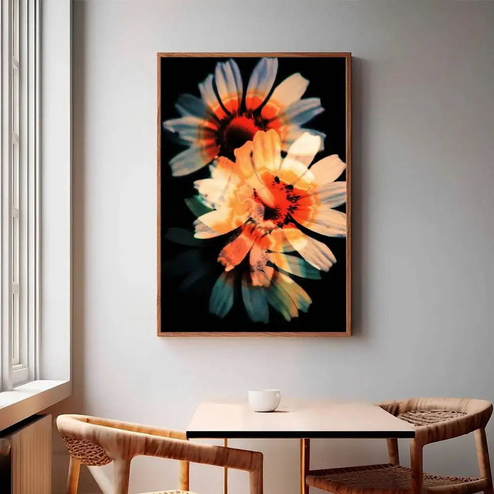 Double Exposure Poster Self-adhesive Wall Art Decorations Room Decor HD Frameless