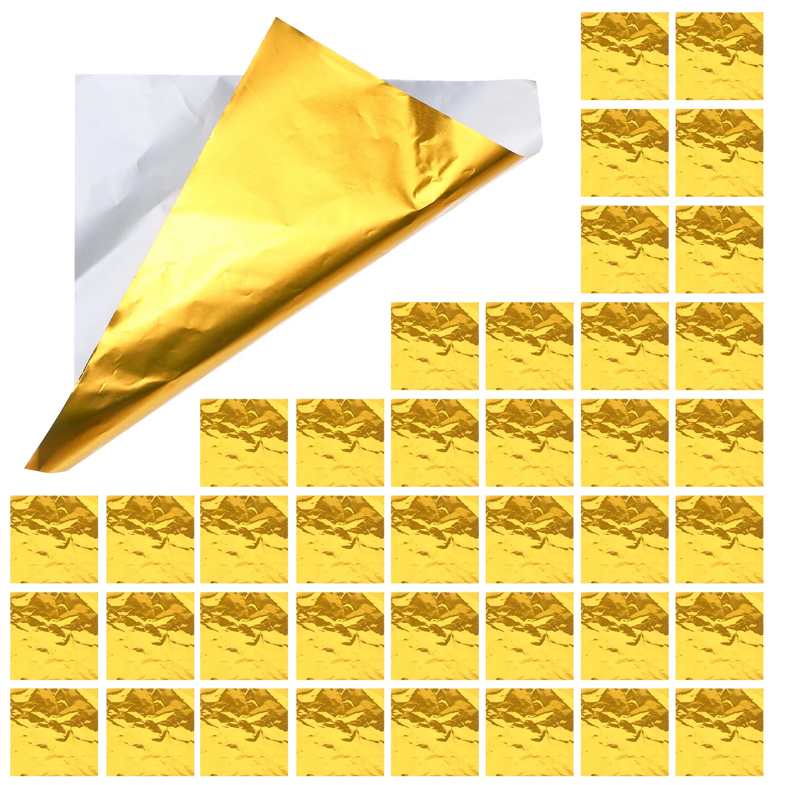 100pcs Aluminum Foil Candy Wrapping Paper For Chocolate Caramel Homemade Candy Packaging Foil Sheets Baking Decoration Tool view 5
