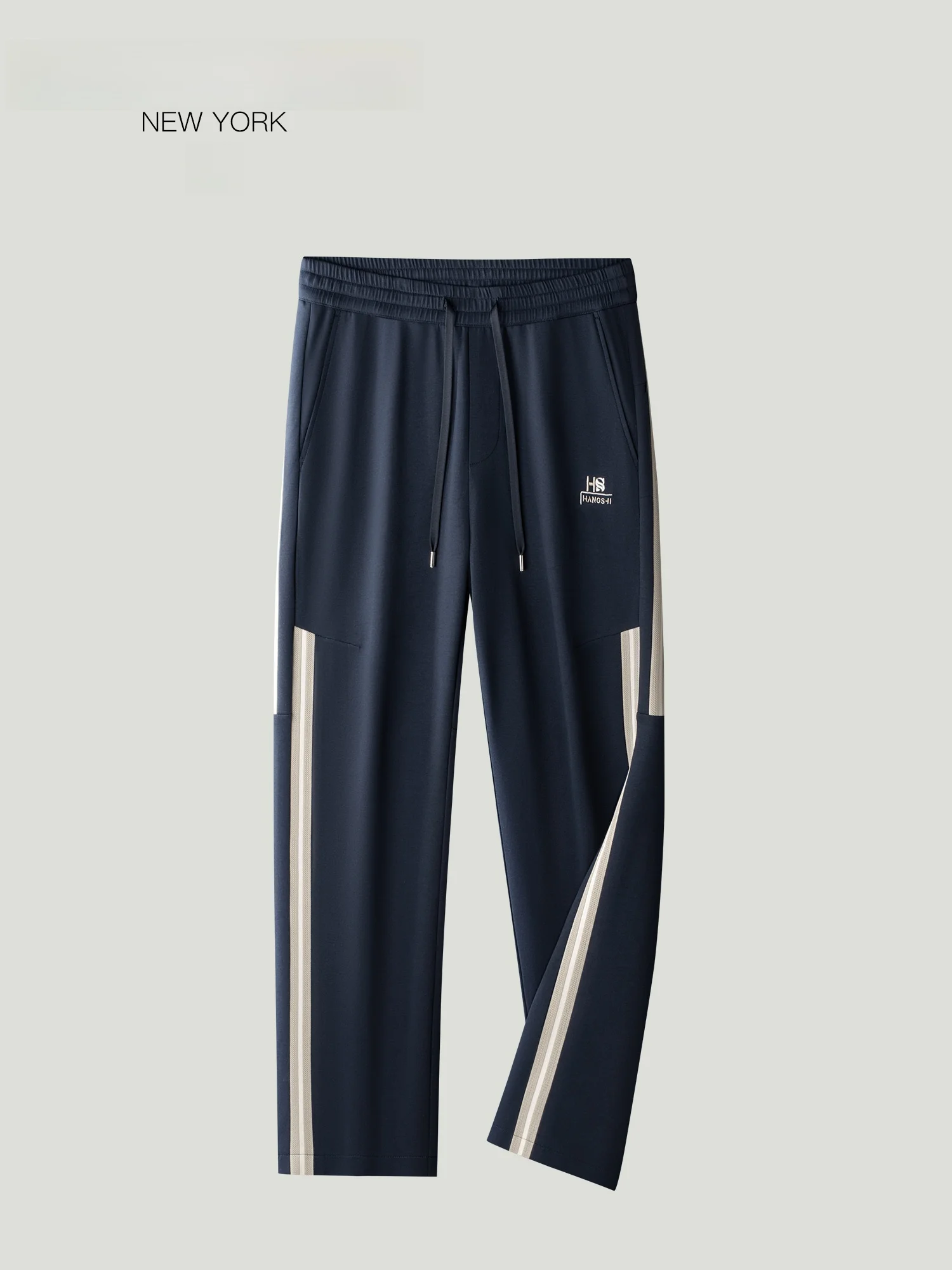 

Men's Faion Straight Leg Wide Leg Sports Pants Spring Summer Loose Stripe Casual Trousers Versatile Sweatpants