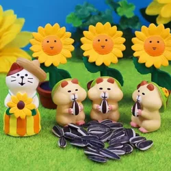 Zakka Japan Summer Garden Courtyard Series Office Small Ornaments Scene Shooting Props Resin Craft Toys Collectible Gifts