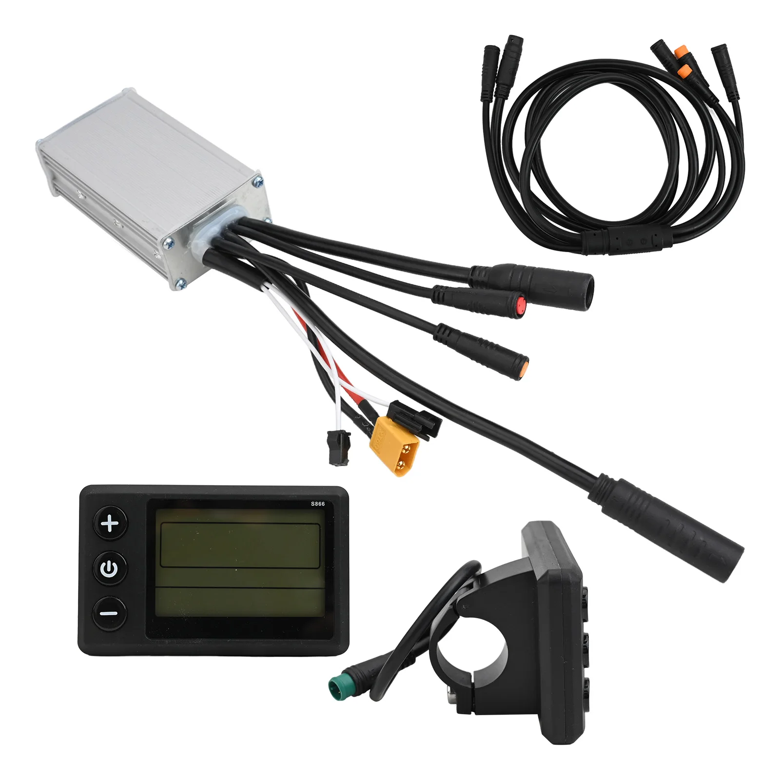 

Bicycle Computer For 22.2mm Handlebar 24V 36V 48V Controller Waterproof Connector Plastic And Metal Construction