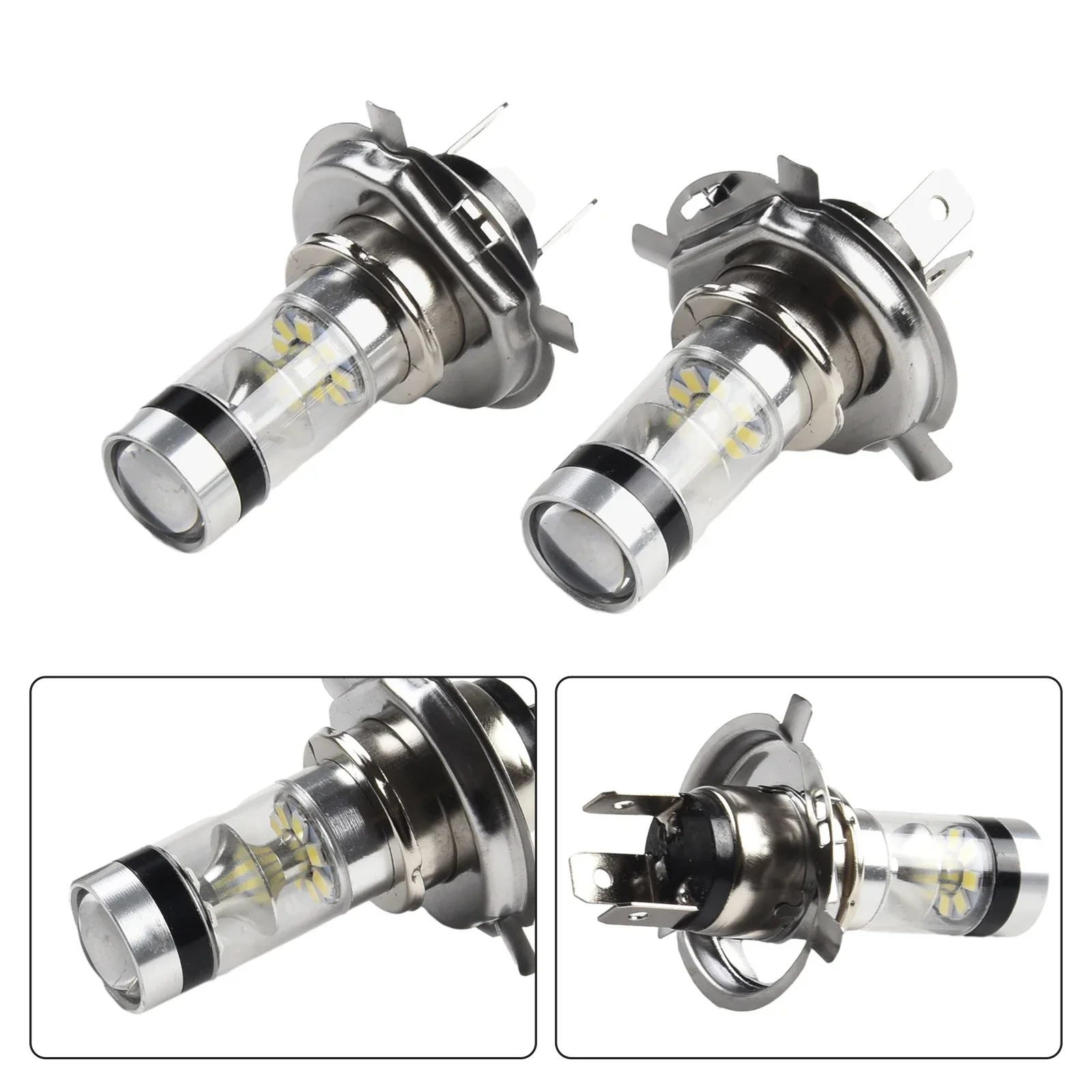 Aluminum Alloy White Light And Remove LED Headlight Bulb Convenient V Voltage Current Easy To Use Fitment Light