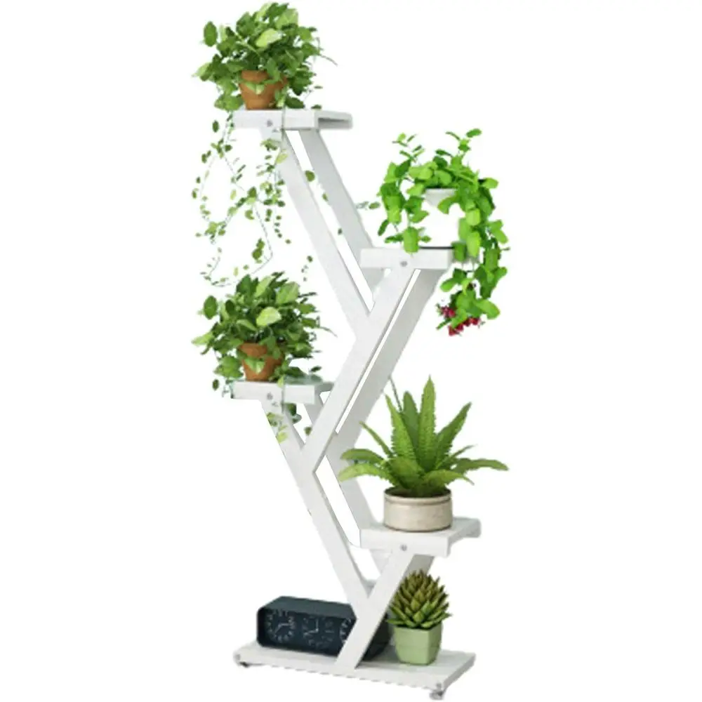 

5-Tier Metal Plant Staircase for Indoor & Outdoor, 50x20x120cm, Modern Minimalist Design