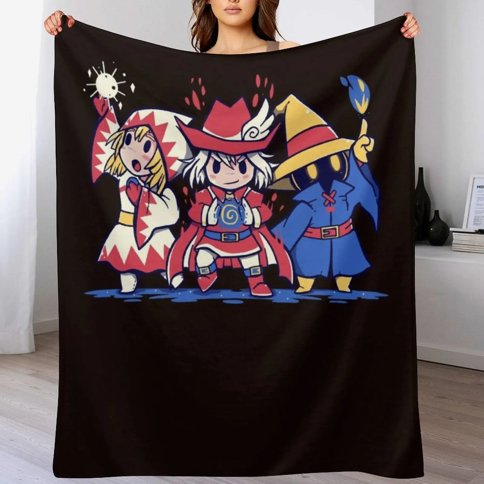 

The Three Mages Throw Blanket