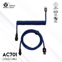 FANTECH AC701 Coiled cable type C wire USB keyboard cable 1.8M Braided Cable and PET Mesh Double Sleeved for Mechanica Keyboard