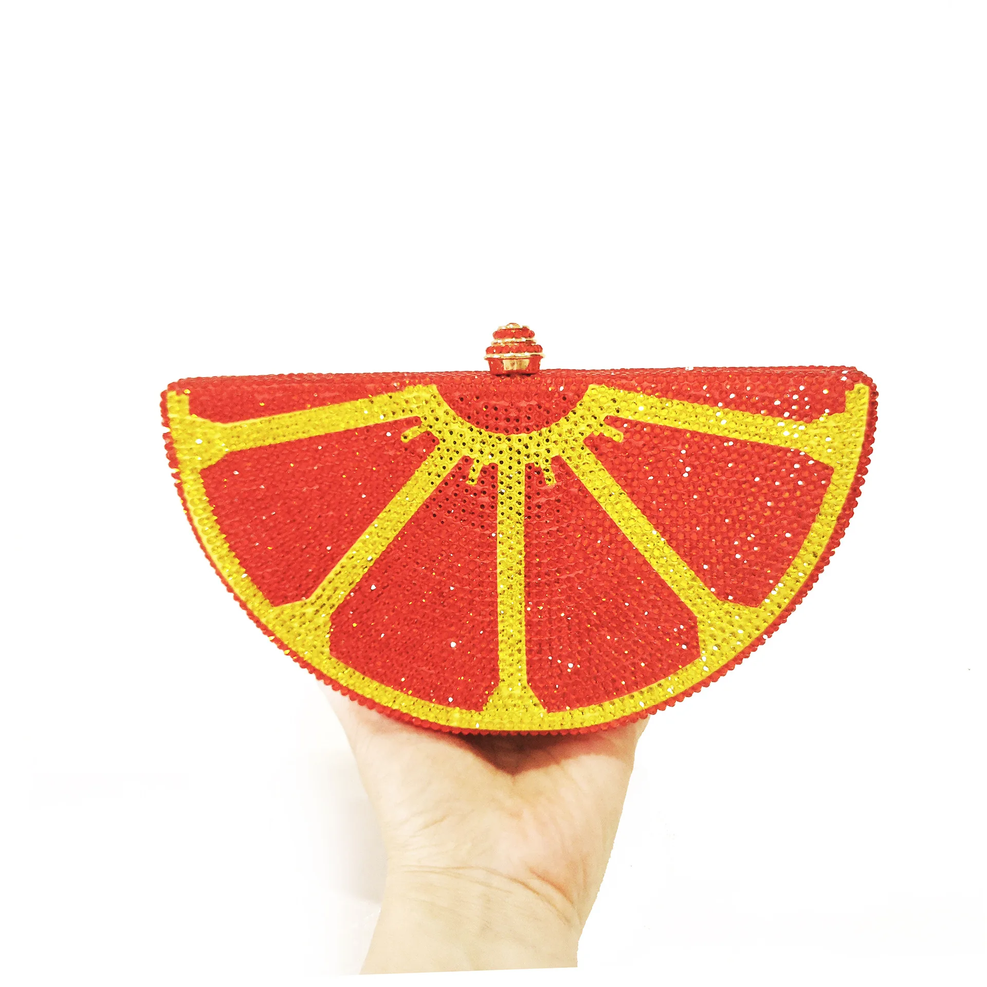 

Сумка с кристаллами арбуза, фруктовый арбуз, бриллиантовая сумка для ужина, полая женская сумка с бриллиантами для банкета