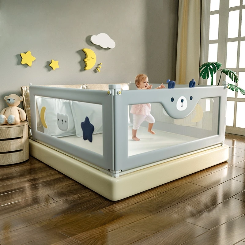 1 pz barriera per letto di sicurezza per bambini protezione per binario per letto per bambini ringhiera di sicurezza barriera per letto per bambini recinzione sollevabile binario per letto box per bambini