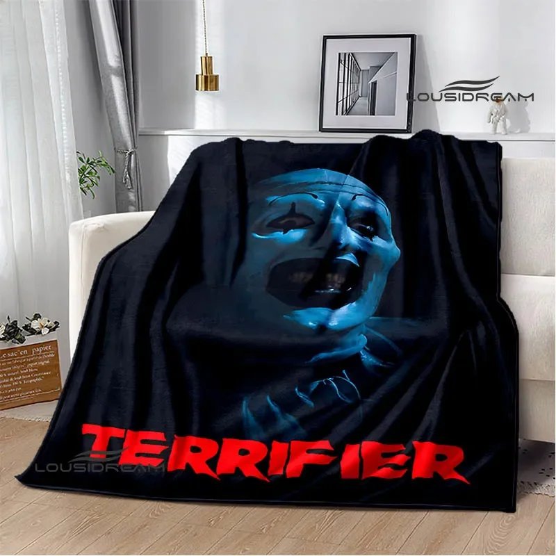 Terrifier Horror Movie Printing Blanket Fashion Warm Flannel Soft And Comfortable Blanket Picnic Birthday Gift