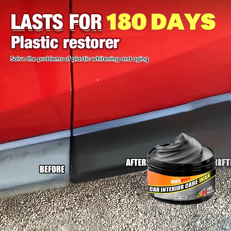 

1 Piece 100g Car Engine Compartment Cleaner and Shiny Wax - Black Plastic Polishing Protection, Suitable for Cars and Rvs, Removes Dirt, and Makes the Engine Compartment Recovery as New Status, Car Maintenance | Long-Lasting Effect | After-Reducing Care