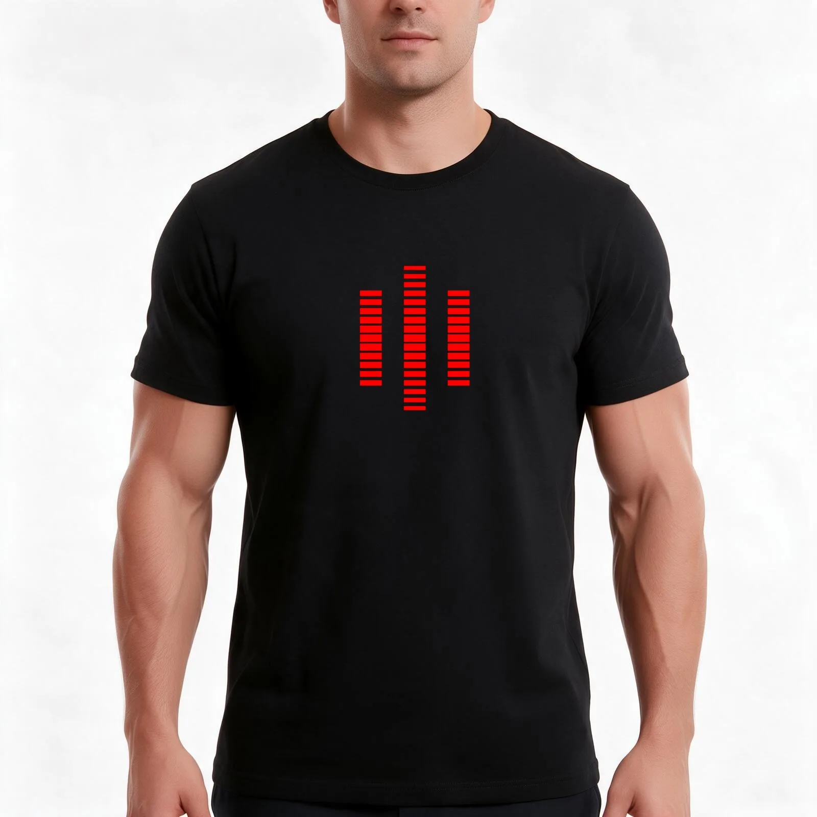 KITT The Red Computer Voice T-Shirt, Summer Casual Cotton Tee, Oversized Streetwear Tops, Vintage Graphic Print, 100% Cotton