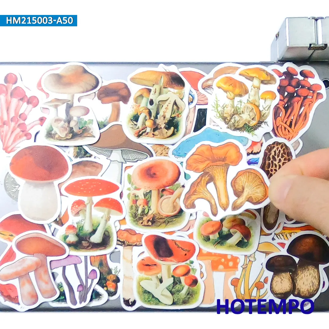 Mushroom Stickers, Hand-Painted Colorful Graffiti, Cute Cartoon Style, for DIY Creative Decoration, Funny Sticker, 20/30/50PCS