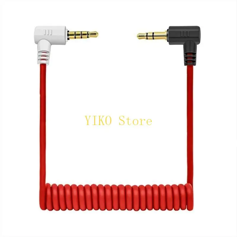 K32C 3.5mm Stereo Audios Cable Male to Male Auxiliary Cord Audios Cable 3pole to 4pole Audios Cable for Home