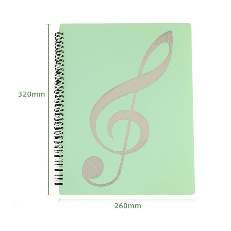 60Pages Piano Score Folder A4 Size Music Score Paper Sheet Note Document File Organizer Storage Folder Holder Case NO SheetMusic