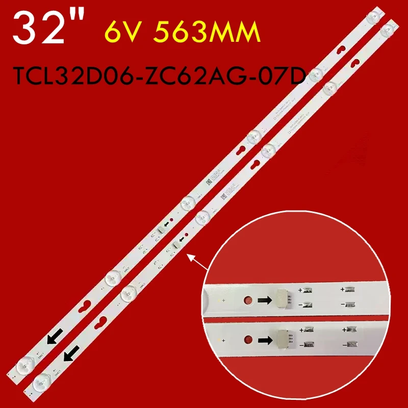 10pcs LED Backlight For L32M7-EA L32R8-A 303TC320061D TCL32D06-ZC62AG-07D