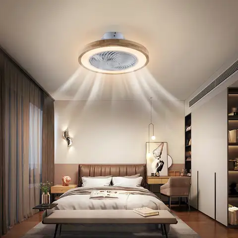 20-Zoll-Deckenventilator für Unterputzmontage mit Licht, dimmbar, LED-Fernbedienung, leiser Wendemotor für Schlafzimmer, Küche, Wohnzimmer