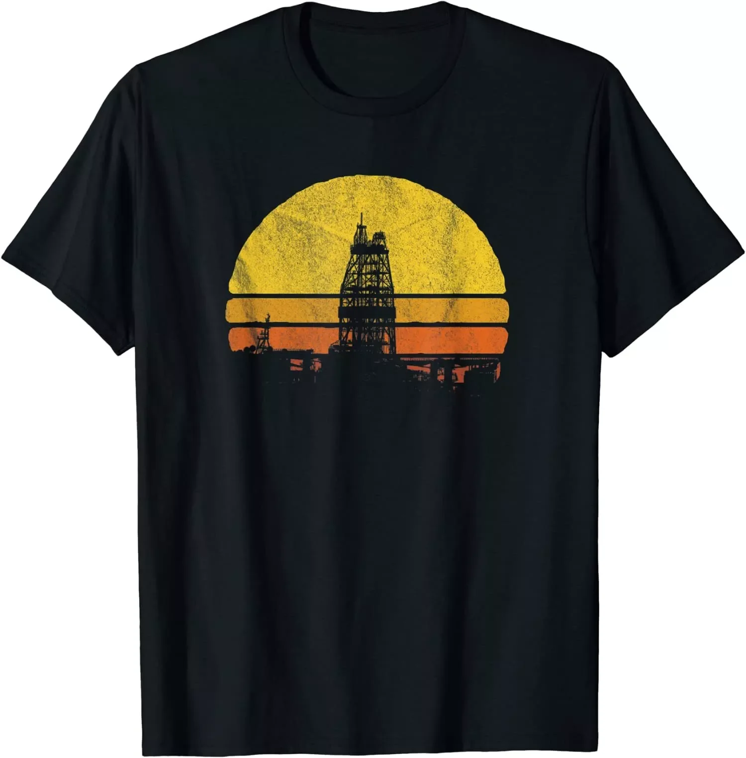 Oil Rig Worker Oilfield Man Workers Gift American T-Shirt