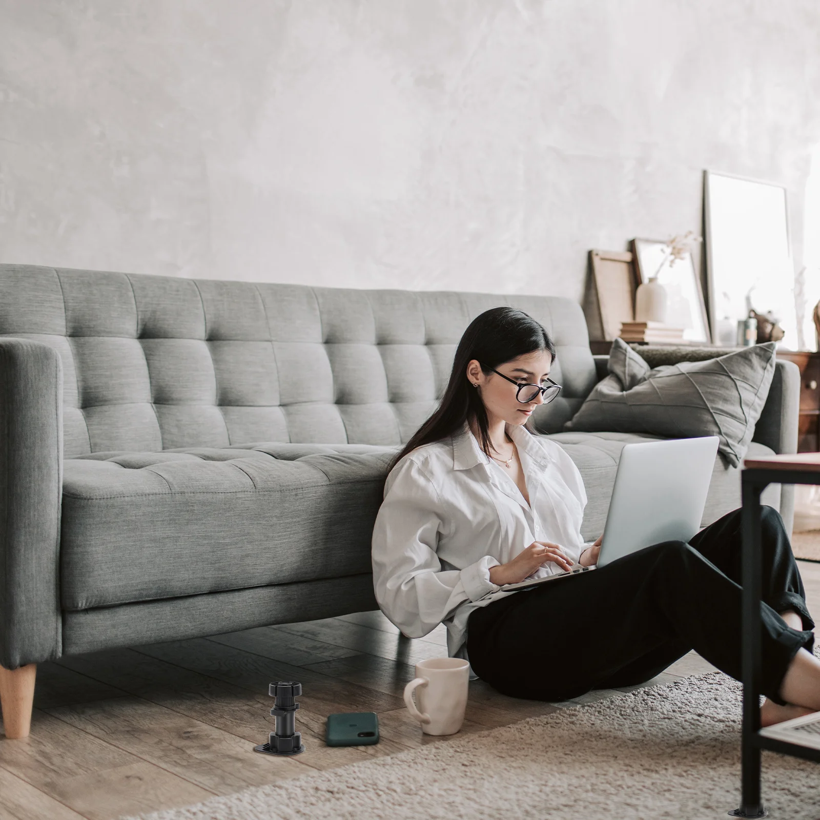 

10 pcs 10Cm Plastic Adjustable Cabinet Feet For Furniture Sofa Table Heavy Duty Raised Height 360° Threaded Kitchen