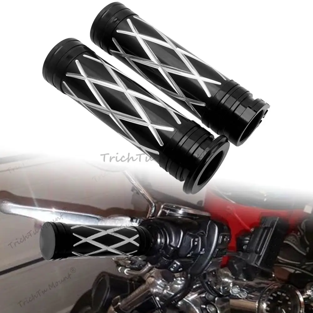 

Для Harley 2002-2017 VRSC 1996-Later XL 2008-2013 XR 1996-2017 Dyna руль мотоцикла ручки руля алюминий 25 мм/1 дюйм 1 пара