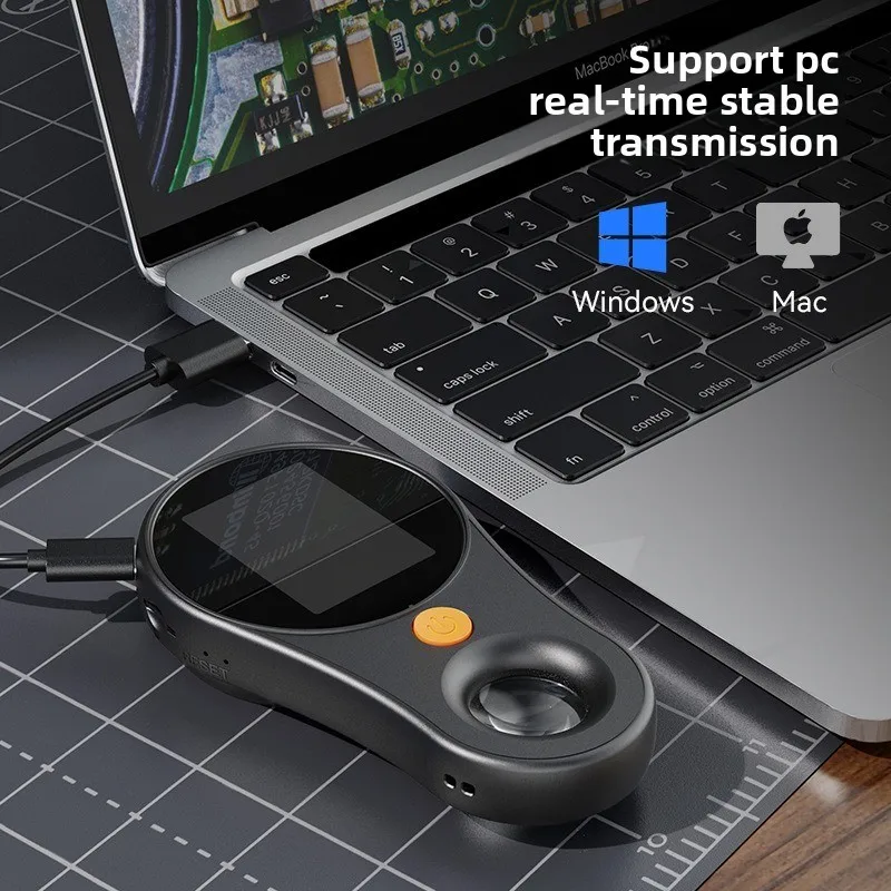 2026 New High Definition Digital Magnifier Identification Special 2 million pixel Handheld Portable with Screen 500x