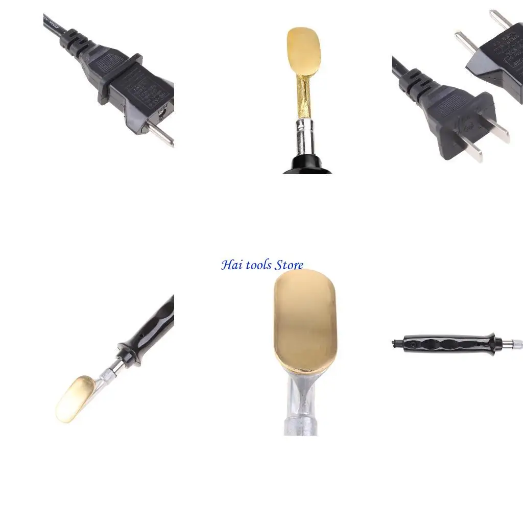 X37E Electric Soldering Iron With Plastic Handle Flat Tip For Car Bumper Repair