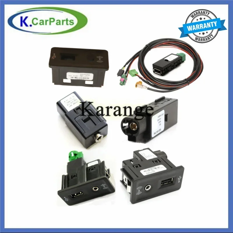 MIB2 USB Carplay Media AUX Socket Switch Install Plug Button Harness FOR VW Golf MK7 5QD036726E 5G0035222E 5Q0035724 5Q0035726