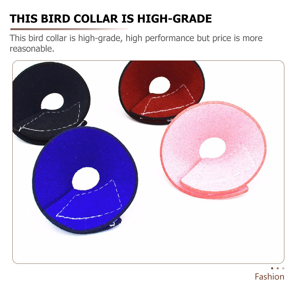 

AntiBiting Collar Parrot Bird Decor Cone Neck Accessories Pink Protective Collar Prevents Pecking Wounds Promotes Healing