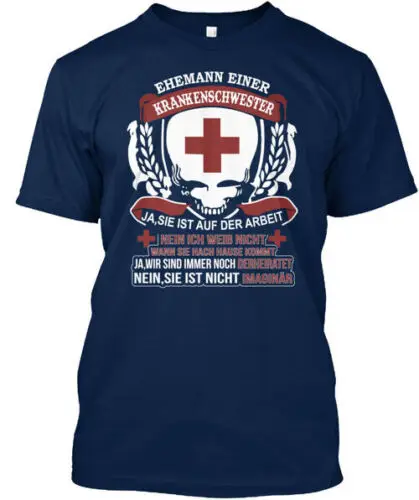 Ehemann Einer Krankenschwester T T-Shirt Made in the USA Size S to 5XL