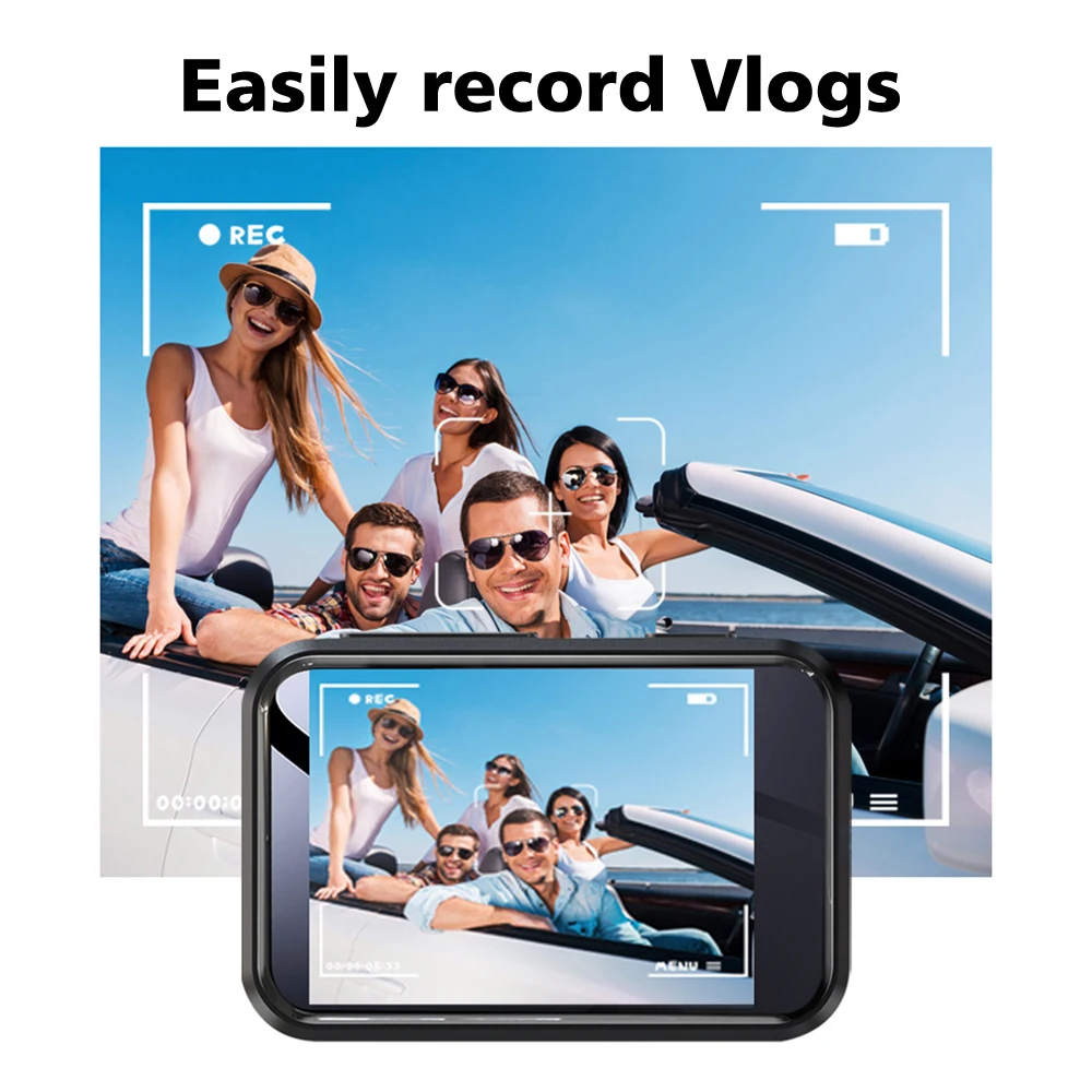 مشغل موسيقى MP3 64 جيجابايت بلوتوث 5.4 HiFi MP4 شاشة لمس كاملة مدمجة مكبر صوت مسجل كاميرا مشغل فيديو محمول FM/E-book #5