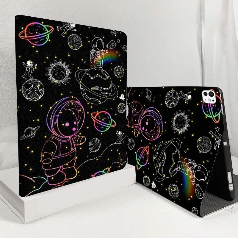 

Solar system planets stars illustration For iPad Pro Air 5 4 3 13 11 8 7 6 5 10th 7th 6th 10.5 12.9 10.9 Tablet Case